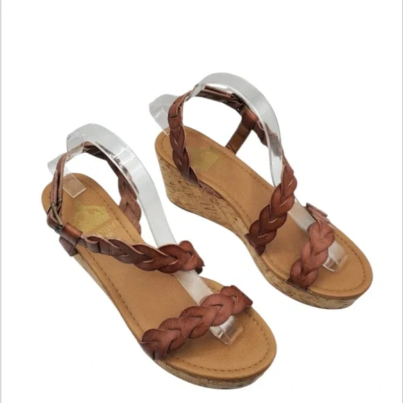 Crown Vintage Dryden Braided Strap Platform Sandals – Size 10 - Picture 3 of 10